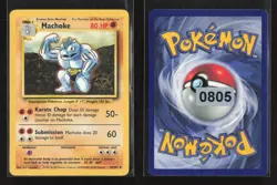 Machoke 34/102 Uncommon Base Set Pokemon LP - Image 1