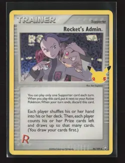 Rocket's Admin. 86/109 Celebrations: Classic Collection Pokemon NM - Image 2
