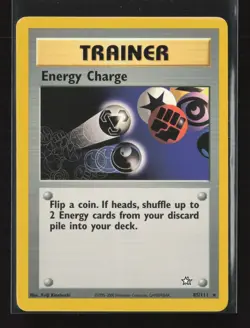 Energy Charge 85/111 Rare Neo Genesis Pokemon LP - Image 2