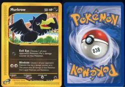 Murkrow 79/144 Common Skyridge Pokemon NM - Image 1