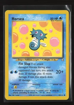 Horsea 62/111 Common Neo Genesis Pokemon LP - Image 2