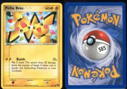 Pichu Bros. 16/17 Common POP Series 3 Pokemon NM - Image 1