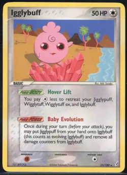 Igglybuff 21/100 Rare Crystal Guardians Pokemon NM - Image 2