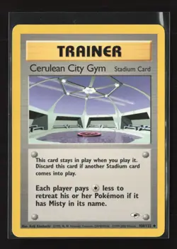 Cerulean City Gym 108/132 Uncommon Gym Heroes Pokemon LP - Image 2