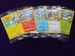 Pokemon Futsal On The Ball Football set, 5 Promo cards all Sealed - Image 1