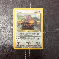 Pokemon TCG - Tauros - 47/64 - Jungle - LP Unlimited Uncommon (1999) - Image 1