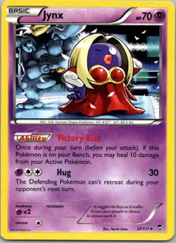Pokemon TCG Jynx 37/111 Furious Fists LP - Image 1