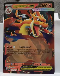 Mega Charizard Y ex 022/217 Ascended Heroes English Pokemon TCG NM - Image 1