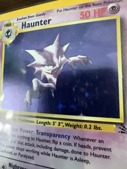 Haunter First Edition Holo Fossil Set 6/62 Pokemon TCG Wizards of the Coast - Image 2