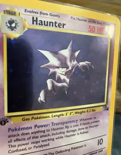 Haunter First Edition Holo Fossil Set 6/62 Pokemon TCG Wizards of the Coast - Image 5