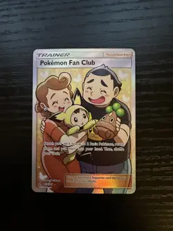 Pokemon Fan Club Full Art 155/156 Sm-Ultra Prism Holo NM+ - Image 1