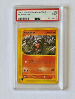 2003 Pokemon Auaqapolis Houndour #86 PSA 9 MINT - Image 1