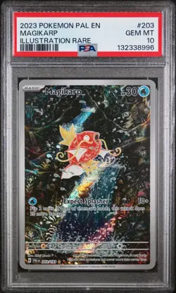 Pokemon 2023 Magikarp 203/193 Illustration Rare Paldea Evolved GEM MINT PSA 10 - Image 1