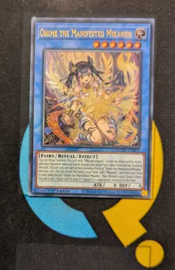 MZMU-EN073 Ohime the Manifested Mikanko Ultra Rare 1st Edition YuGiOh - Image 1