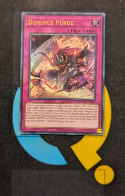 MZMU-EN125 Dominus Purge Ultra Rare 1st Edition YuGiOh - Image 1