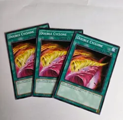 Double Cyclone 1st SDSE-EN031 x 3 set LP yugioh common - Image 1