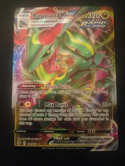 Pokemon Rayquaza VMAX Holo Card 111/203 Evolving Skies SWSH07 - Image 2