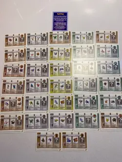 33 Pokemon Ruby & Sapphire Battle E Cards 2003 /Record Chart/ Instruction Card - Image 1