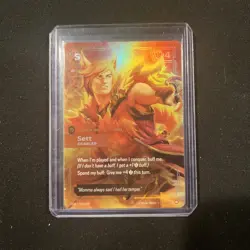 Riftbound Origins OGN-164 Sett, Brawler League of Legends Foil Sett Card - Image 1