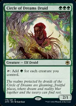 MTG Circle of Dreams Druid, NM-Mint, English Adventures in the Forgotten Realms - Image 1