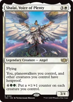 Shalai, Voice of Plenty NM RARE Commander: Tarkir: Dragonstorm [TDC] MTG Regular - Image 1