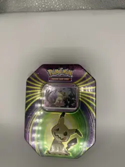 Pokemon TCG Tin Mimikyu 3 Booster Packs Foil Card Exclusive Rare New Sealed - Image 1