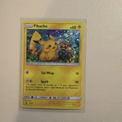 Pokemon Pikachu TCG SM86 Cosmos Holo Black Star Promo Card Fruit Roll Up NM - Image 1