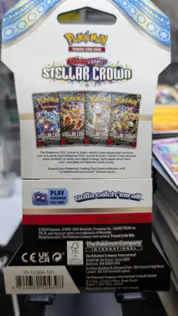 (100) Pack Lot Pokemon Stellar Crown Sleeved Booster Packs Factory Sealed - Image 3