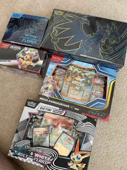 Pokemon Lot Mega Charizard X EX / Victini/ Phantasmal Flames / Prismatic Etc - Image 1