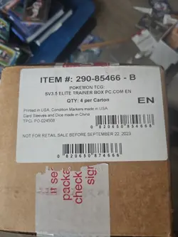 Pokemon 151 Elite Trainer Box Pokemon Center Exclusive Sealed Case (4 ETB) SV3.5 - Image 1