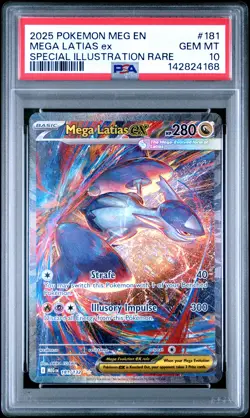 2025 POKEMON MEG EN-MEGA EVOLUTION #181 MEGA LATIAS EX PSA 10 - Image 1