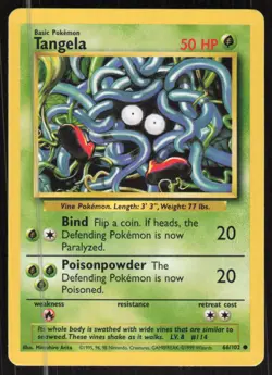 Pokemon TCG Base Set #066/102 Tangela LP - Image 1