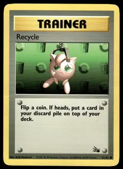 Pokemon TCG Fossil #61/62 Recycle LP - Image 1
