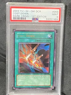 Yu-GI-Oh! Cost Down DCR-053 1st Edition Dark Crisis PSA 9 MINT - Image 2