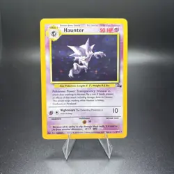 Pokemon Haunter Fossil Holo Rare Card 6/62 Unlimited 1999 English Near Mint NM - Image 1