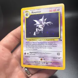 Pokemon Haunter Fossil Holo Rare Card 6/62 Unlimited 1999 English Near Mint NM - Image 5