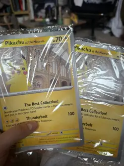 Pikachu At The Museum Pokemon TCG Jumbo Card SEALED Brand New MEP Promo - Image 1