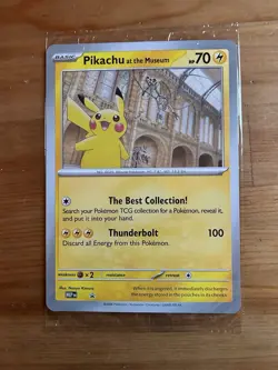 Pokemon - Pikachu At The Museum Oversized Promo Card - Image 1