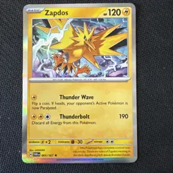 Pokemon Card - Zapdos - 065/167 - Twilight Masquerade - Holo Rare - NM/M - Image 1