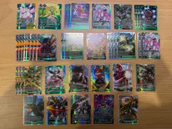 Green SR bundle - Digimon TCG Card Game Super Rare Bandai Holo - Image 1