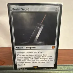 Magic: The Gathering Buster Sword Artifact Equipment FFVII 0255 Card - Image 1