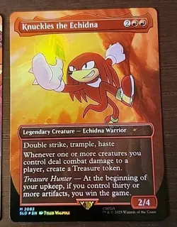 Knuckles the Echidna(Rainbow Foil) Secret Lair Drop Foil & Amy Rose(Rainbow Foil - Image 3