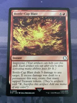 MTG 1x Bottle Cap Blast Fallout Commander PIP U Magic Uncommon Universes Beyond - Image 1