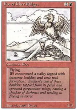 4x MTG Roc of Kher Ridges, Heavy Play, English Revised Edition - Image 1