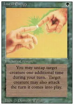 4x MTG Instill Energy, NM-Mint, English Revised Edition - Image 1