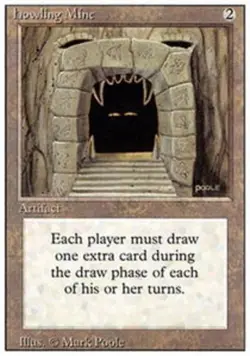 MTG Howling Mine, Moderate Play, English Revised Edition - Image 1