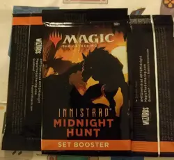 Lot of 3 Magic: The Gathering Innistrad: Midnight Hunt Set Booster Packs - Image 3
