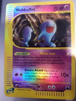 Wobbuffet 45/144 Uncommon Skyridge Pokemon reverse holo - Image 1