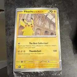 Pokemon Pikachu At The Museum Jumbo Promo Card - Image 1
