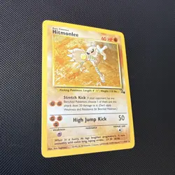Hitmonlee 7/62 Holo Fossil - NM/M - Pokemon TCG Vintage WOTC - pack fresh - Image 3